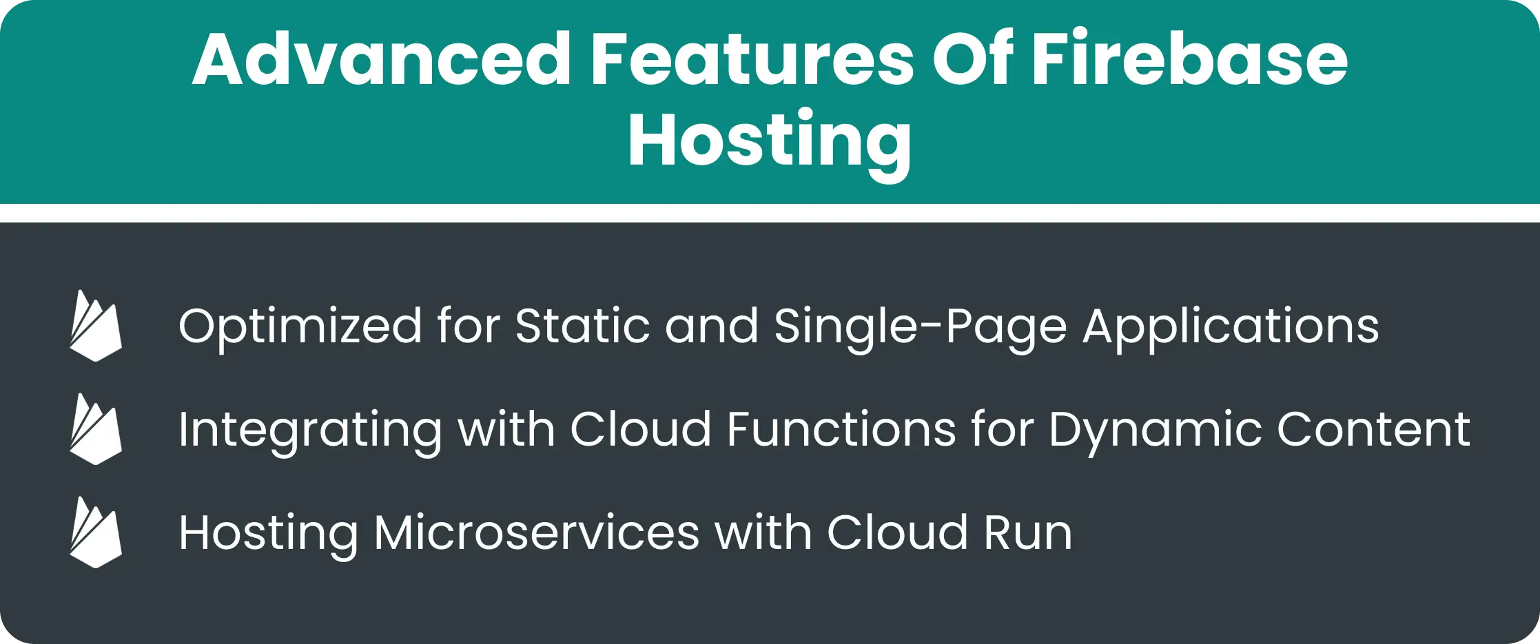 Advanced features of firebase hosting
