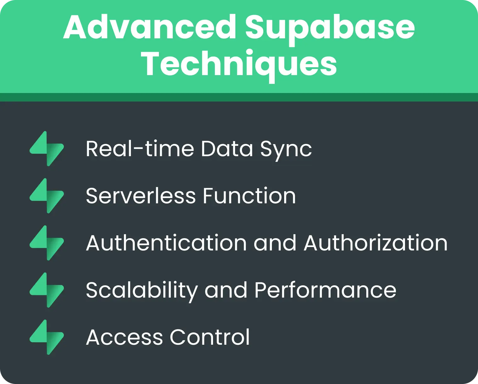 Advanced supabase techniques
