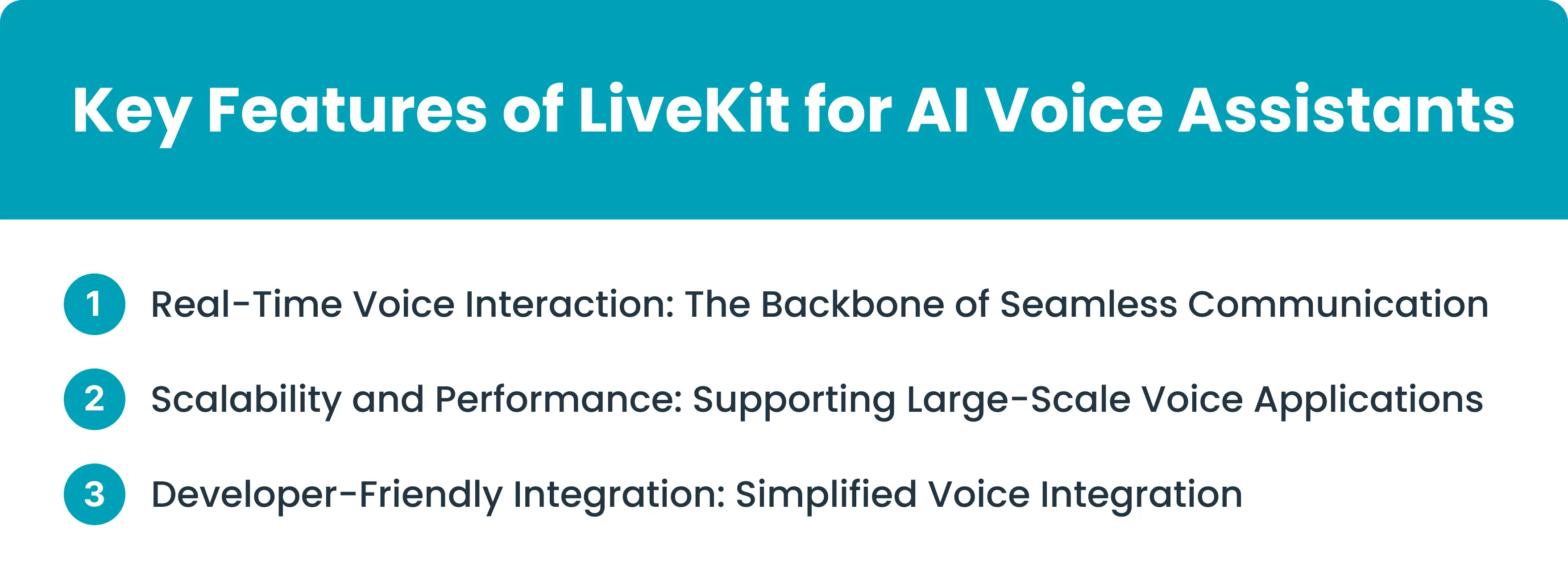 Key Features of LiveKit for AI Voice Assistants