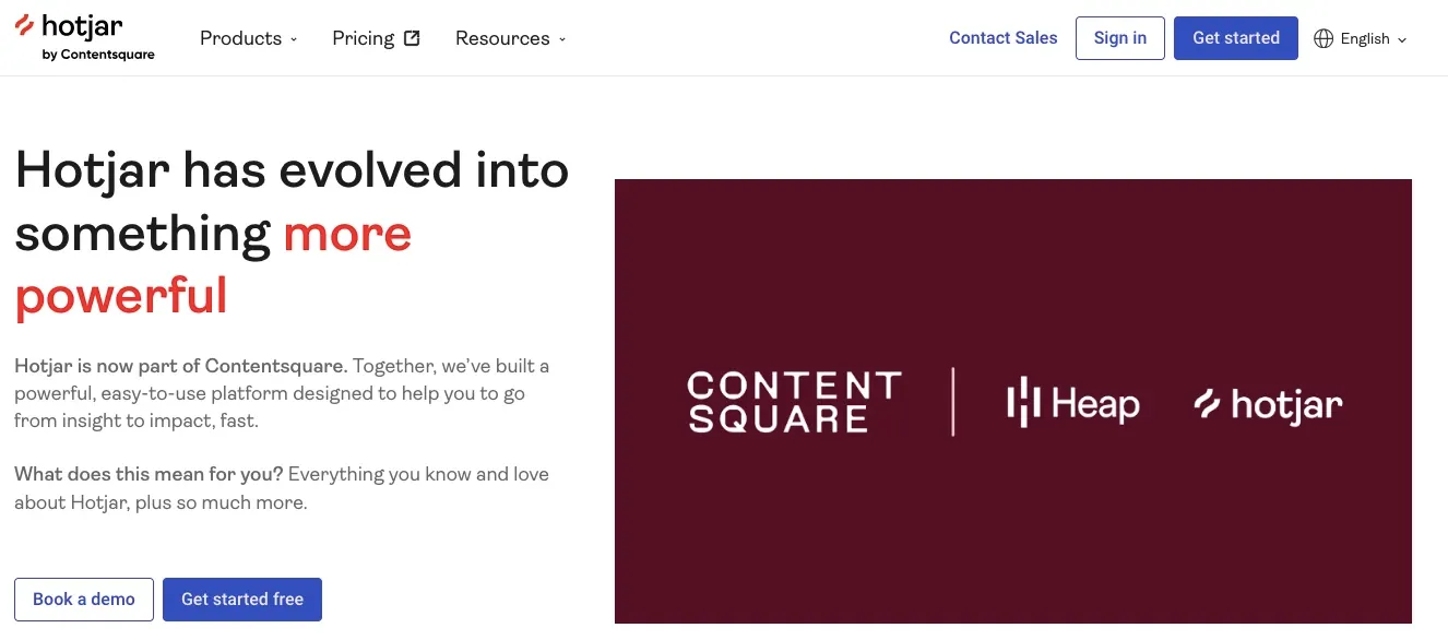 Hotjar user behavior analytics tool