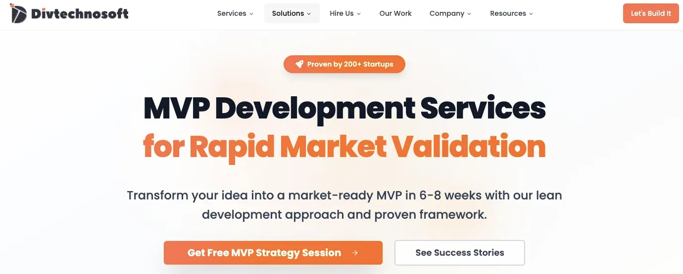 Divtechnosoft MVP development services