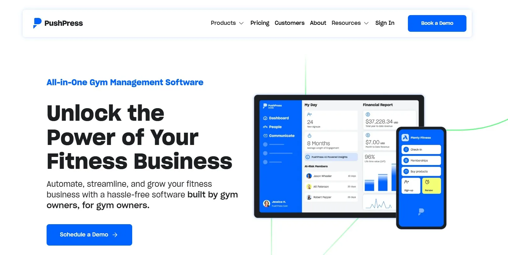 pushpress - gym management software company