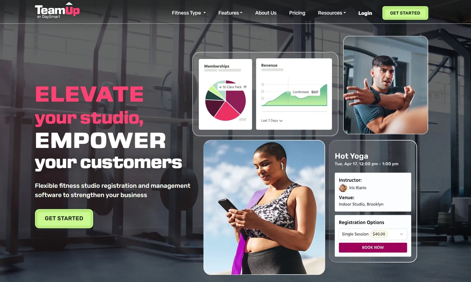 teamup - gym management software company