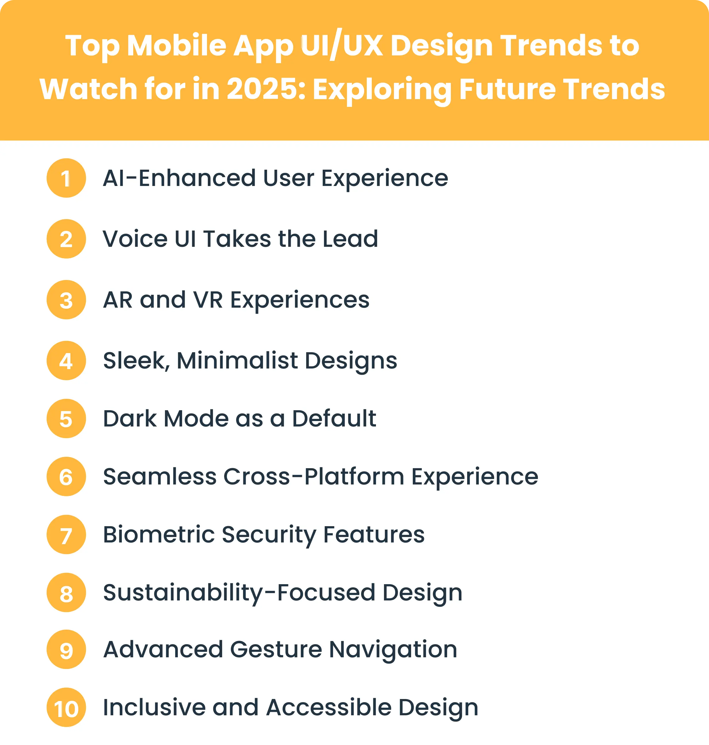 Top Mobile App UI/UX Design Trends to Watch for in 2025: Exploring Future Trends